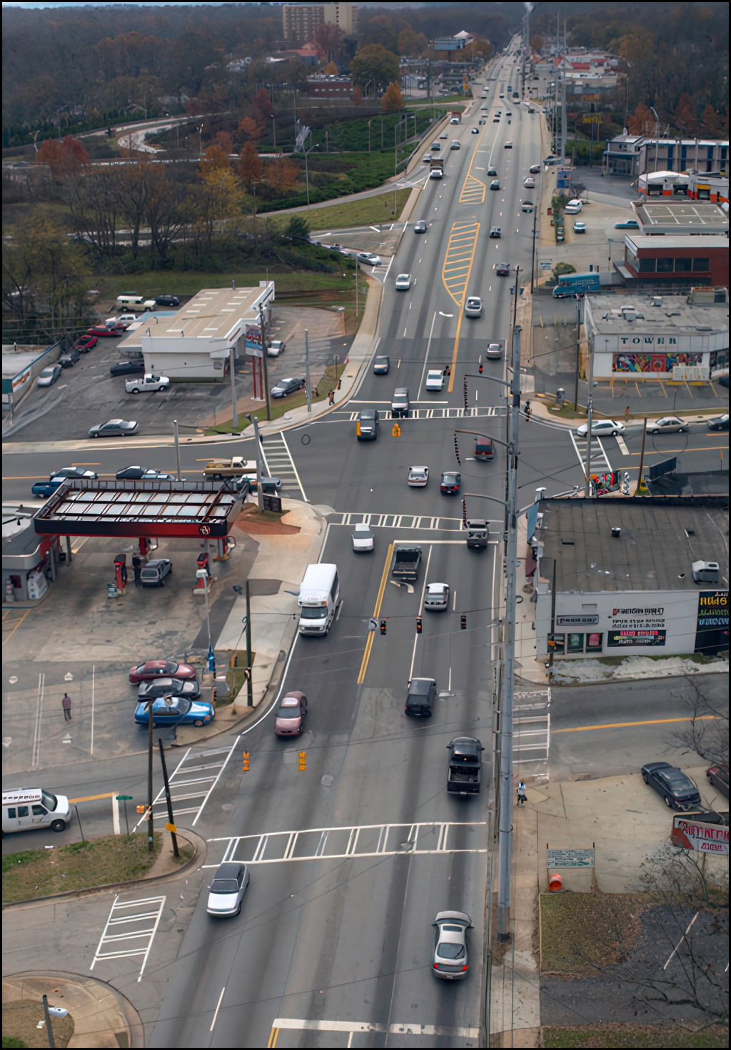 Figure 6. Sample line location—street easement and joint occupation Figure 6. Sample line location—street easement and joint occupation