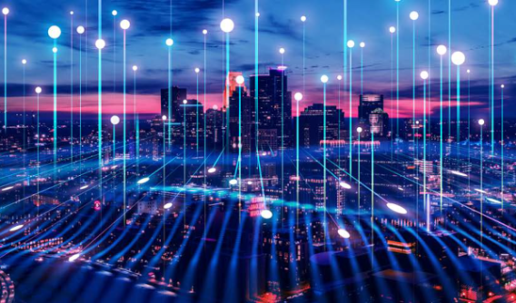 AI city render