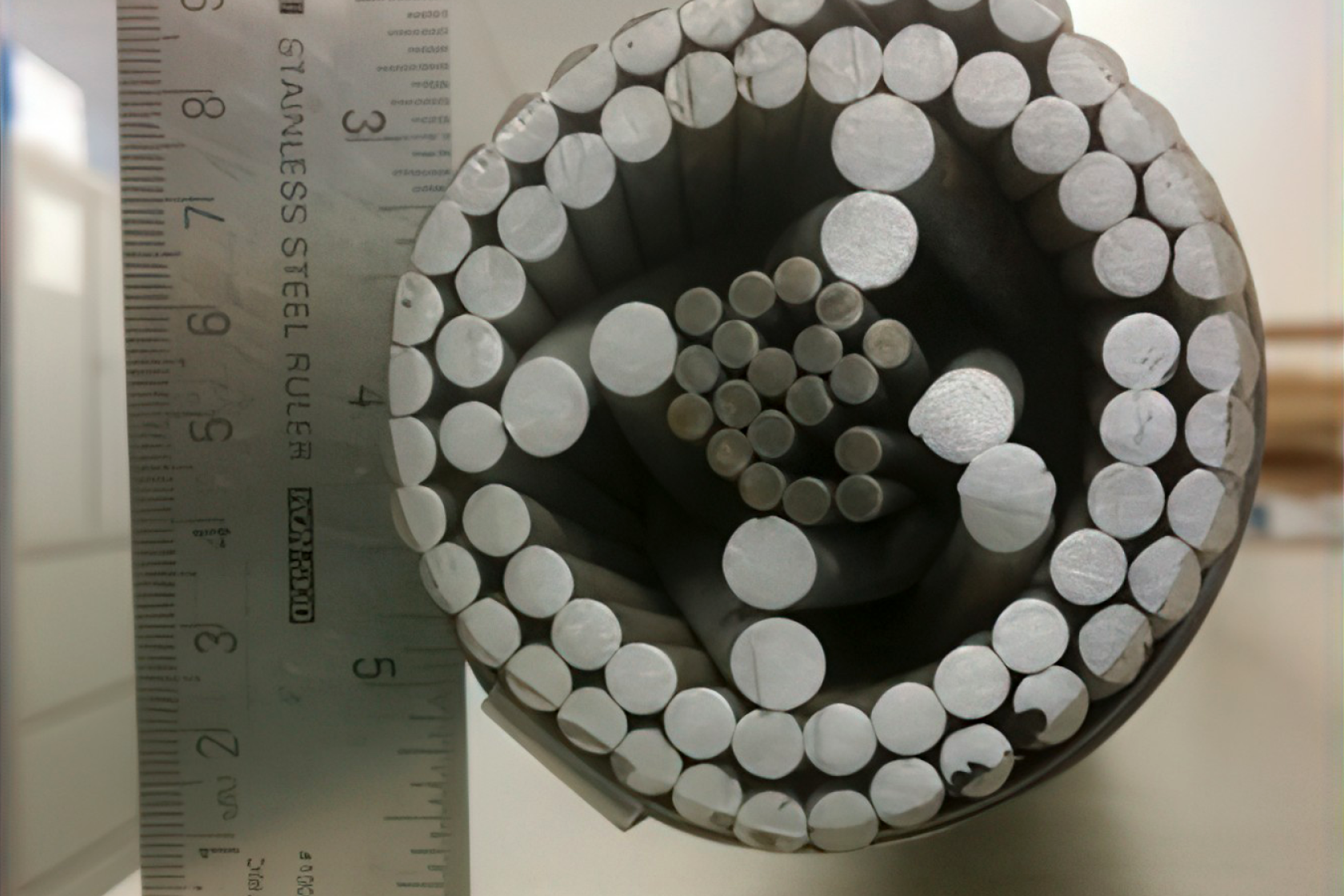 Cross-sectional view of the expanded conductor