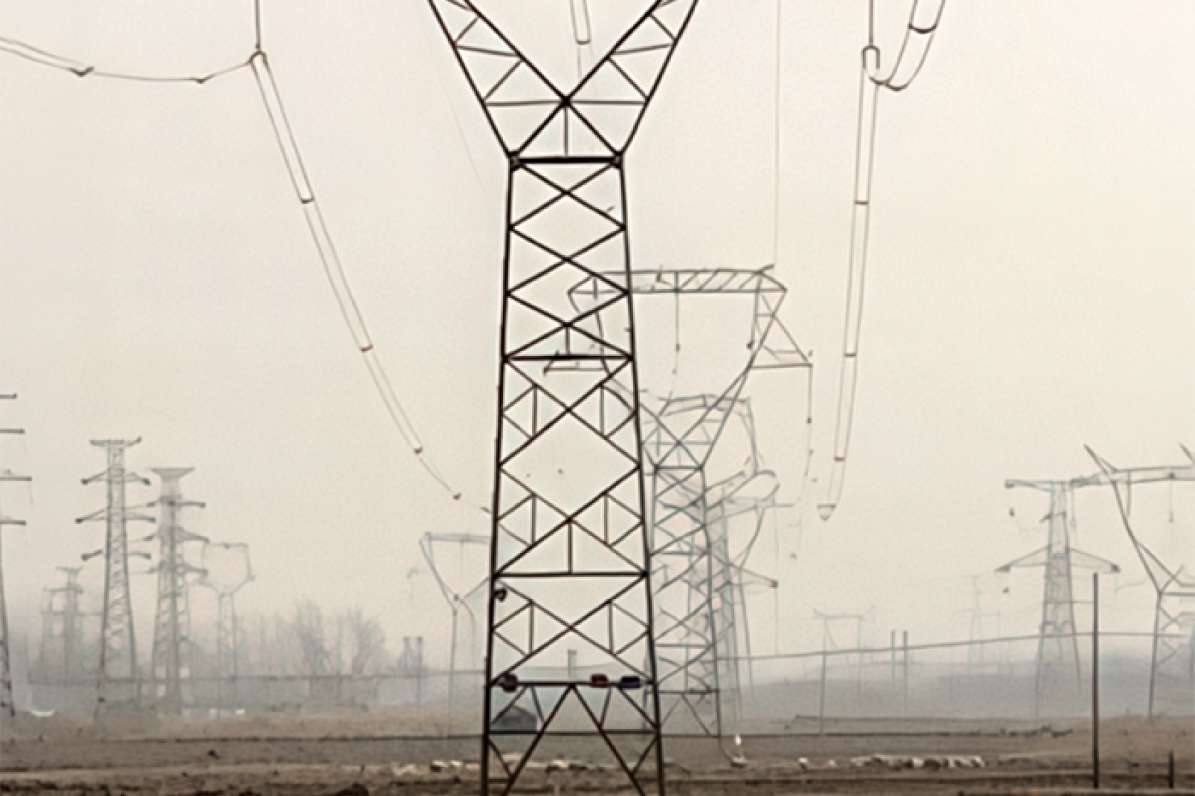 Completed 330-kV tower line